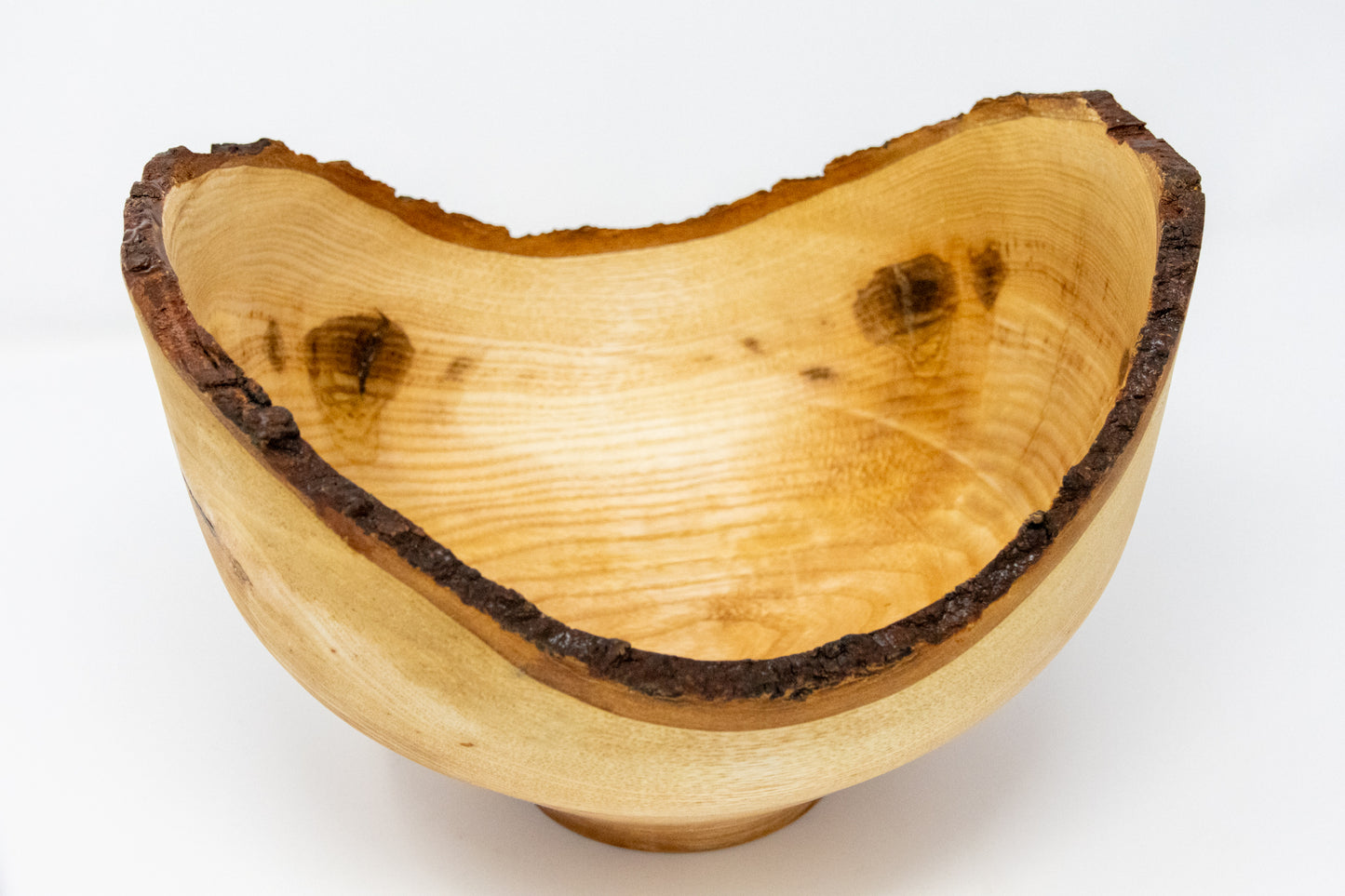 Live edge hardwood bowl