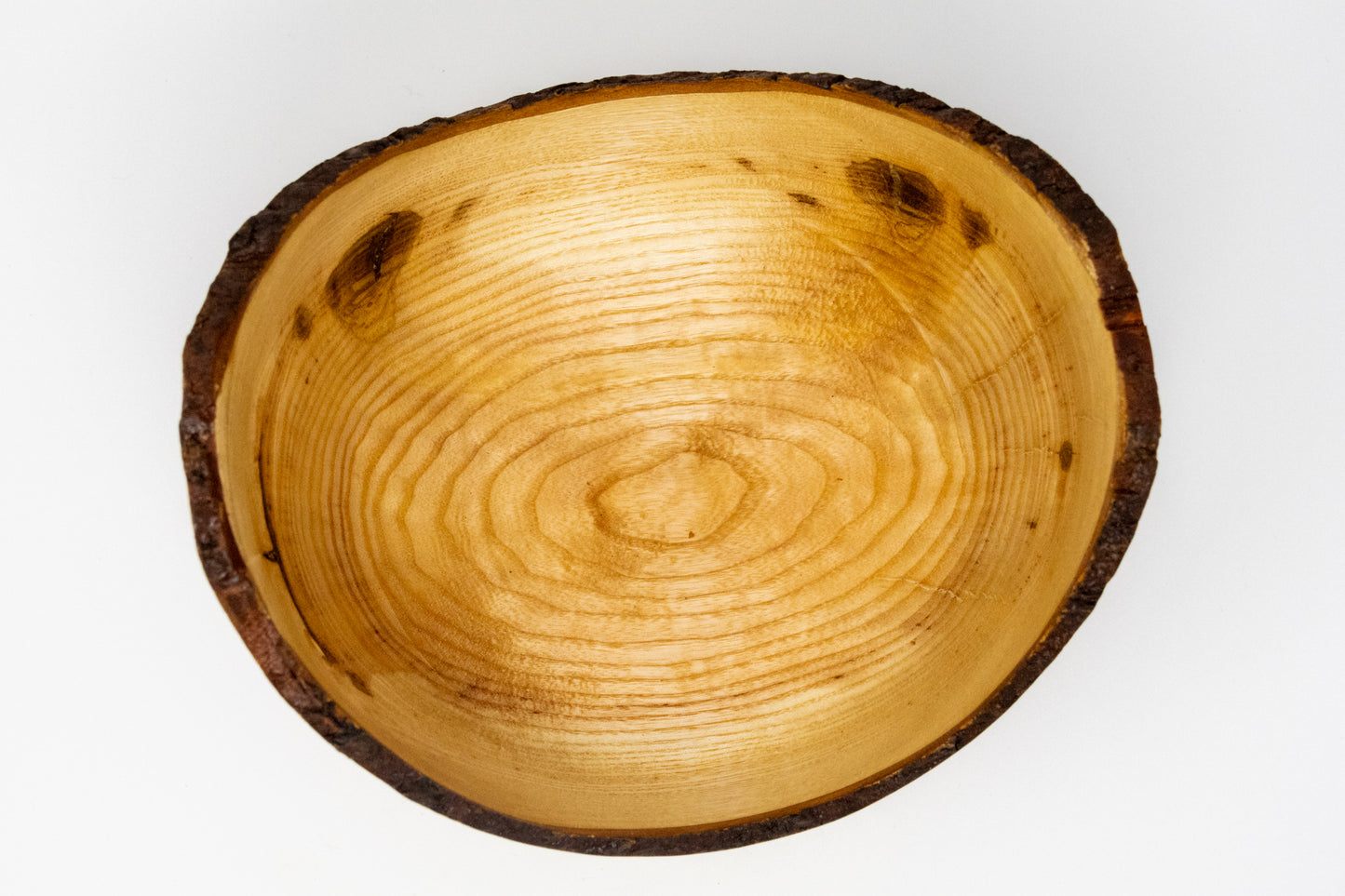 Live edge hardwood bowl