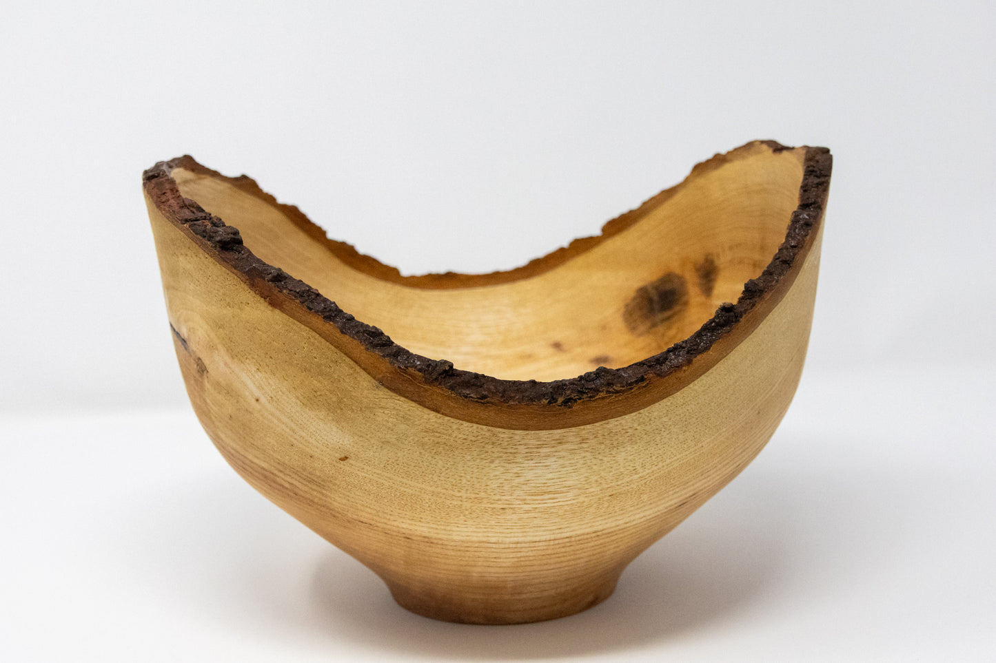 Live edge hardwood bowl